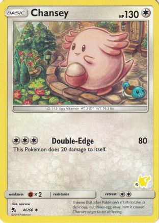 Chansey - 46/68 (#5 Pikachu Stamped) () [Misc: Battle Academy] Pokemon Single Pokémon