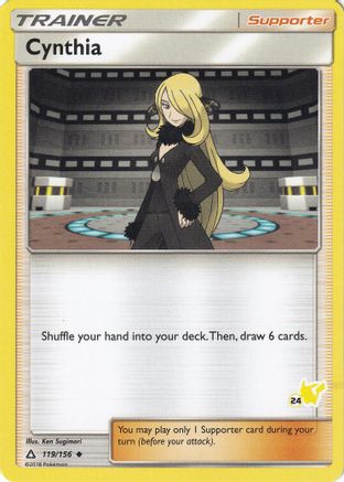 Cynthia - 119/156 (#24 Pikachu Stamped) () [Misc: Battle Academy] Pokemon Single Pokémon