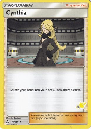 Cynthia - 119/156 (#50 Pikachu Stamped) () [Misc: Battle Academy] Pokemon Single Pokémon
