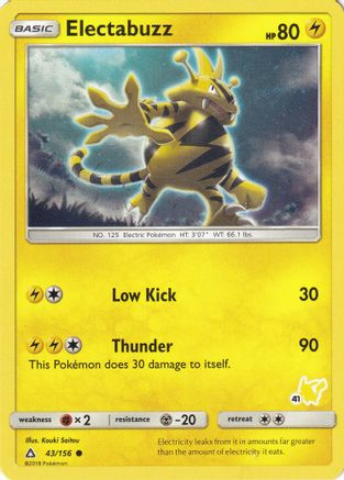 Electabuzz 43/156 (#41 Pikachu Stamped) () [Misc: Battle Academy] Pokemon Single Pokémon