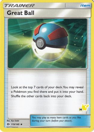 Great Ball 119/149 (#38 Pikachu Stamped) () [Misc: Battle Academy] Pokemon Single Pokémon