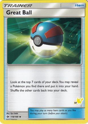 Great Ball 119/149 (#57 Pikachu Stamped) () [Misc: Battle Academy] Pokemon Single Pokémon