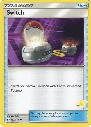 Switch 132/149 (#36 Pikachu Stamped) () [Misc: Battle Academy] Pokemon Single Pokémon