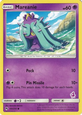 Mareanie - 105/214 (Mewtwo Stamped) [Misc: Battle Academy] Pokemon Single Pokémon