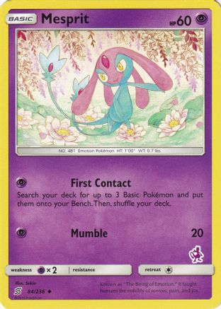 Mesprit 84/236 (Mewtwo Stamped) () [Misc: Battle Academy] Pokemon Single Pokémon