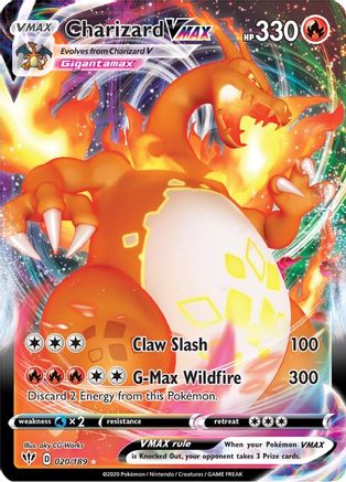 Charizard VMAX (20/189) Holofoil [SWSH: Darkness Ablaze] Pokemon Single Pokémon