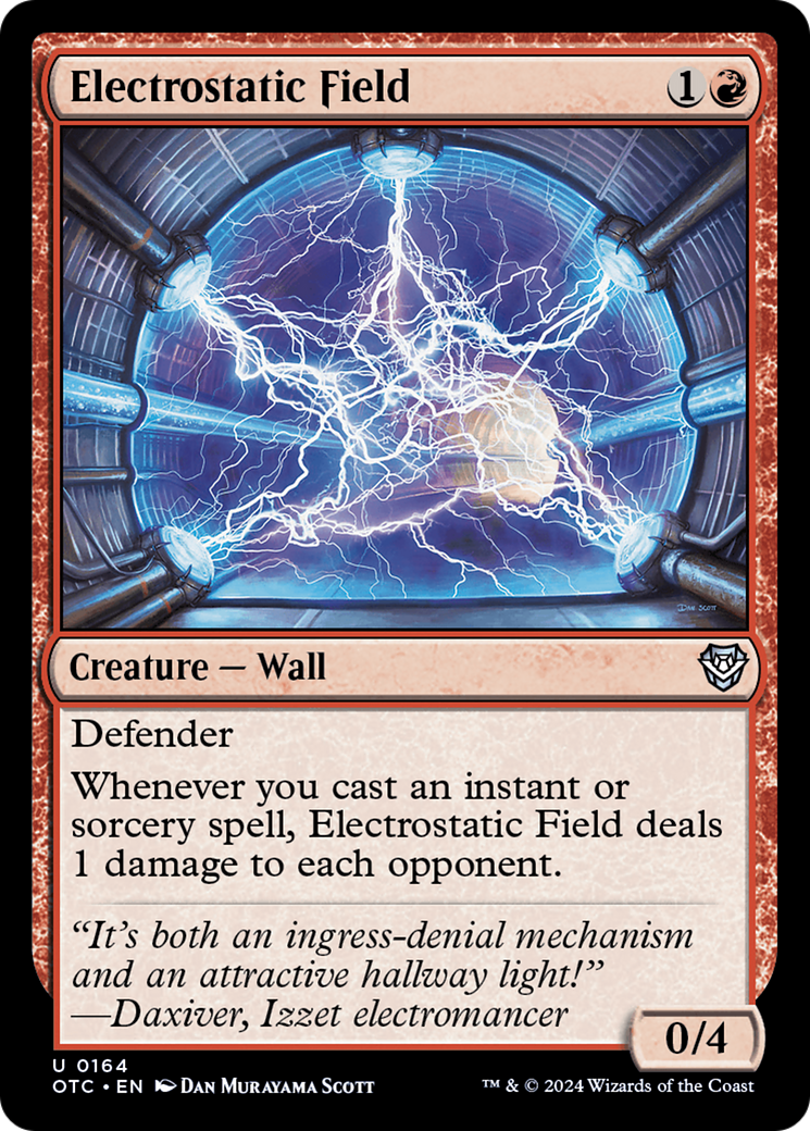 Electrostatic Field (OTC-164) [Outlaws of Thunder Junction Commander] MTG Single Wizards of the Coast