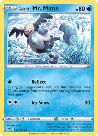 Galarian Mr. Mime (35/189) [SWSH: Darkness Ablaze] Pokemon Single Pokémon