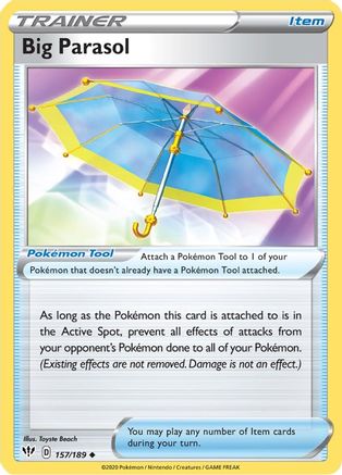 Big Parasol (157/189) [SWSH: Darkness Ablaze] Pokemon Single Pokémon