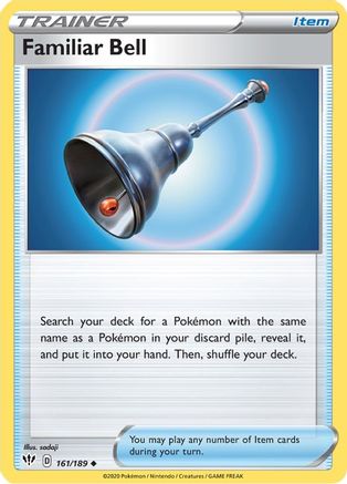 Familiar Bell (161/189) Reverse Holofoil [SWSH: Darkness Ablaze] Pokemon Single Pokémon