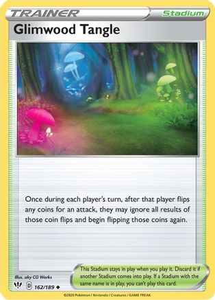 Glimwood Tangle (162/189) Reverse Holofoil [SWSH: Darkness Ablaze] Pokemon Single Pokémon