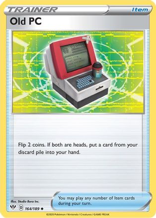 Old PC (164/189) Reverse Holofoil [SWSH: Darkness Ablaze] Pokemon Single Pokémon