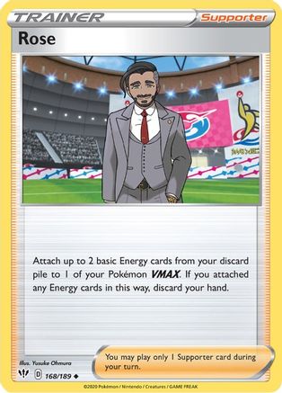 Rose (168/189) Reverse Holofoil [SWSH: Darkness Ablaze] Pokemon Single Pokémon
