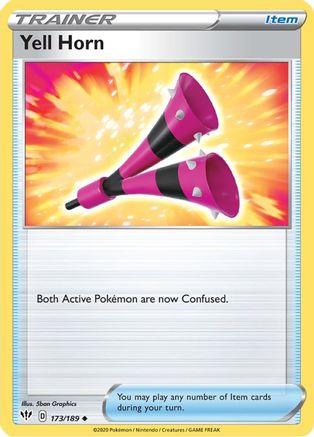 Yell Horn (173/189) [SWSH: Darkness Ablaze] Pokemon Single Pokémon