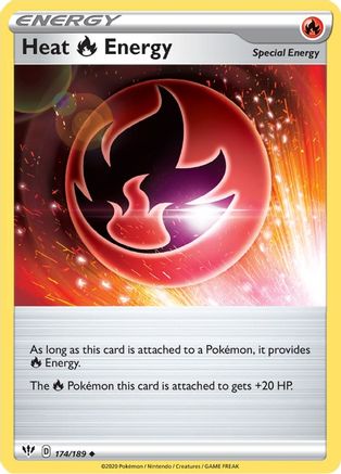 Heat R Energy (174/189) [SWSH: Darkness Ablaze] Pokemon Single Pokémon