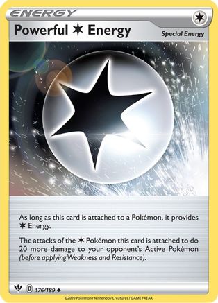 Powerful C Energy (176/189) Reverse Holofoil [SWSH: Darkness Ablaze] Pokemon Single Pokémon