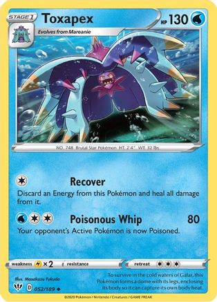 Toxapex (52/189) [SWSH: Darkness Ablaze] Pokemon Single Pokémon