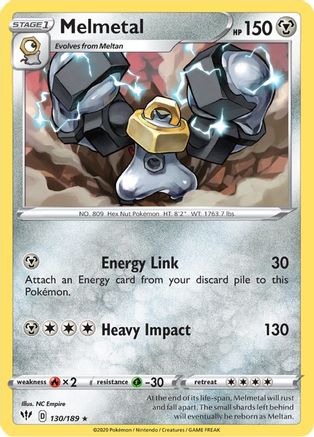 Melmetal (130/189) [SWSH: Darkness Ablaze] Pokemon Single Pokémon