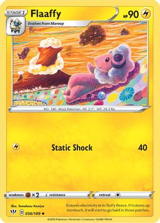 Flaaffy (56/189) Reverse Holofoil [SWSH: Darkness Ablaze] Pokemon Single Pokémon