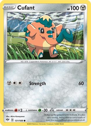 Cufant (131/189) [SWSH: Darkness Ablaze] Pokemon Single Pokémon