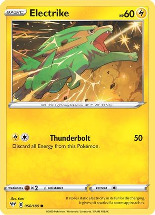 Electrike (58/189) [SWSH: Darkness Ablaze] Pokemon Single Pokémon