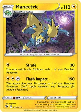 Manectric 59/189 [SWSH: Darkness Ablaze] Pokemon Single Pokémon