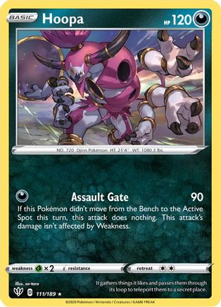 Hoopa (111/189) Reverse Holofoil [SWSH: Darkness Ablaze] Pokemon Single Pokémon