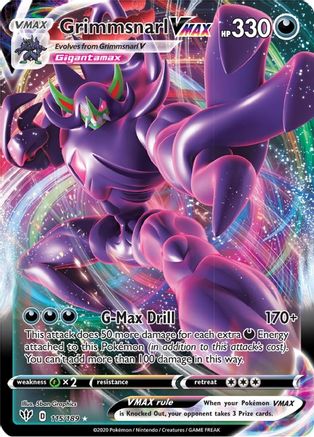 Grimmsnarl VMAX (115/189) Holofoil [SWSH: Darkness Ablaze] Pokemon Single Pokémon