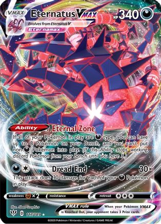 Eternatus VMAX (117/189) Holofoil [SWSH: Darkness Ablaze] Pokemon Single Pokémon