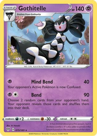 Gothitelle (75/189) [SWSH: Darkness Ablaze] Pokemon Single Pokémon
