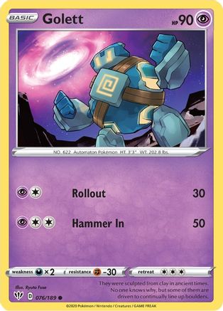 Golett (76/189) [SWSH: Darkness Ablaze] Pokemon Single Pokémon