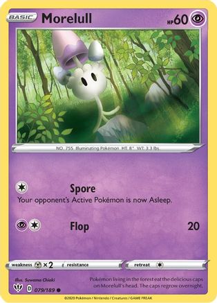 Morelull (79/189) Reverse Holofoil [SWSH: Darkness Ablaze] Pokemon Single Pokémon