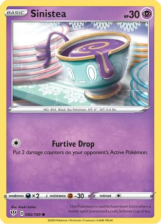 Sinistea (82/189) [SWSH: Darkness Ablaze] Pokemon Single Pokémon