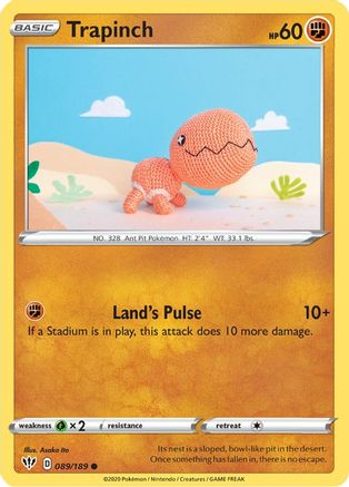 Trapinch (89/189) [SWSH03 Darkness Ablaze] Pokemon Single Pokémon