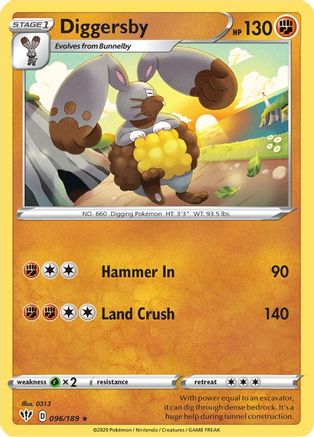 Diggersby (96/189) [SWSH: Darkness Ablaze] Pokemon Single Pokémon
