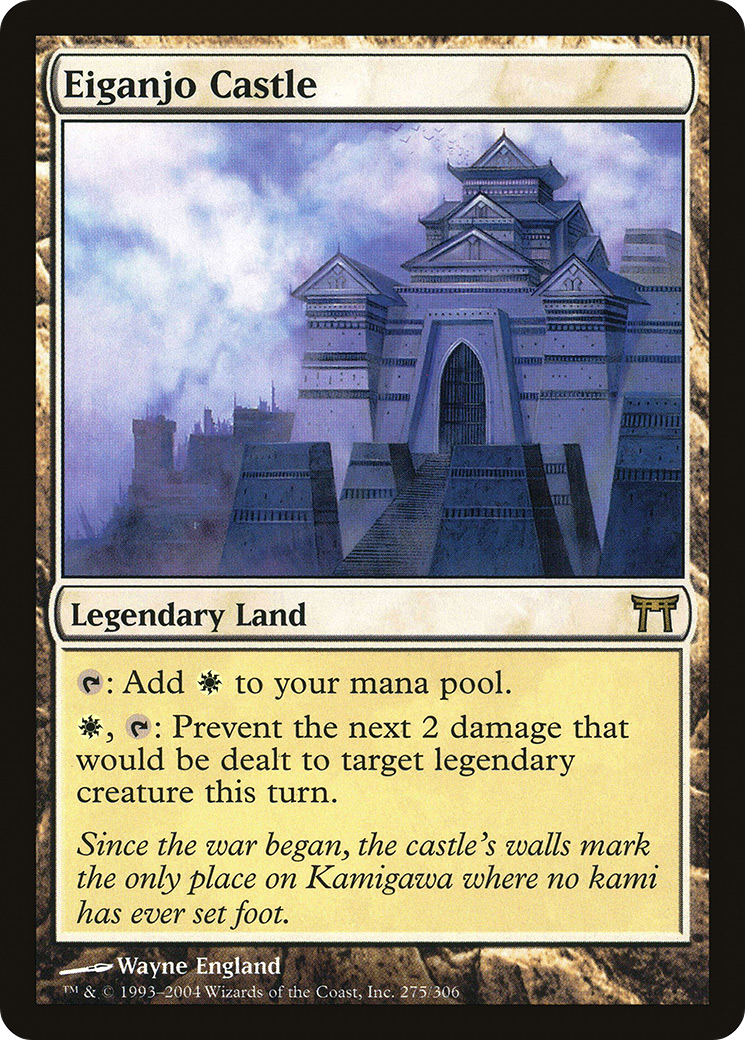 Eiganjo Castle (CHK-275) [Champions of Kamigawa] Foil MTG Single Wizards of the Coast