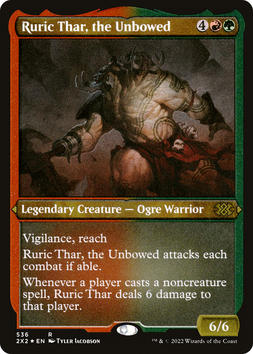 Ruric Thar, the Unbowed (Foil Etched) (2X2-536) [Double Masters 2022] Foil MTG Single Wizards of the Coast