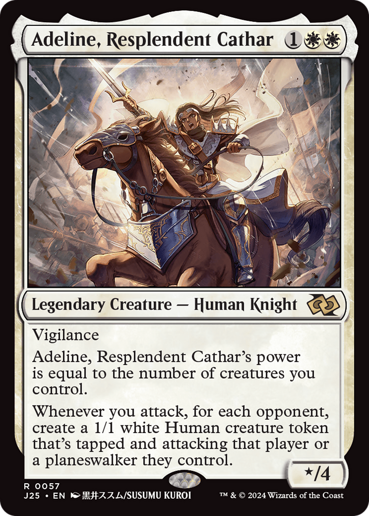 Adeline, Resplendent Cathar (Anime) (J25-057) [Foundations Jumpstart] MTG Single Wizards of the Coast