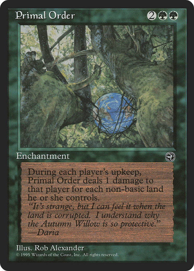 Primal Order (HML-092) [Homelands] MTG Single Wizards of the Coast