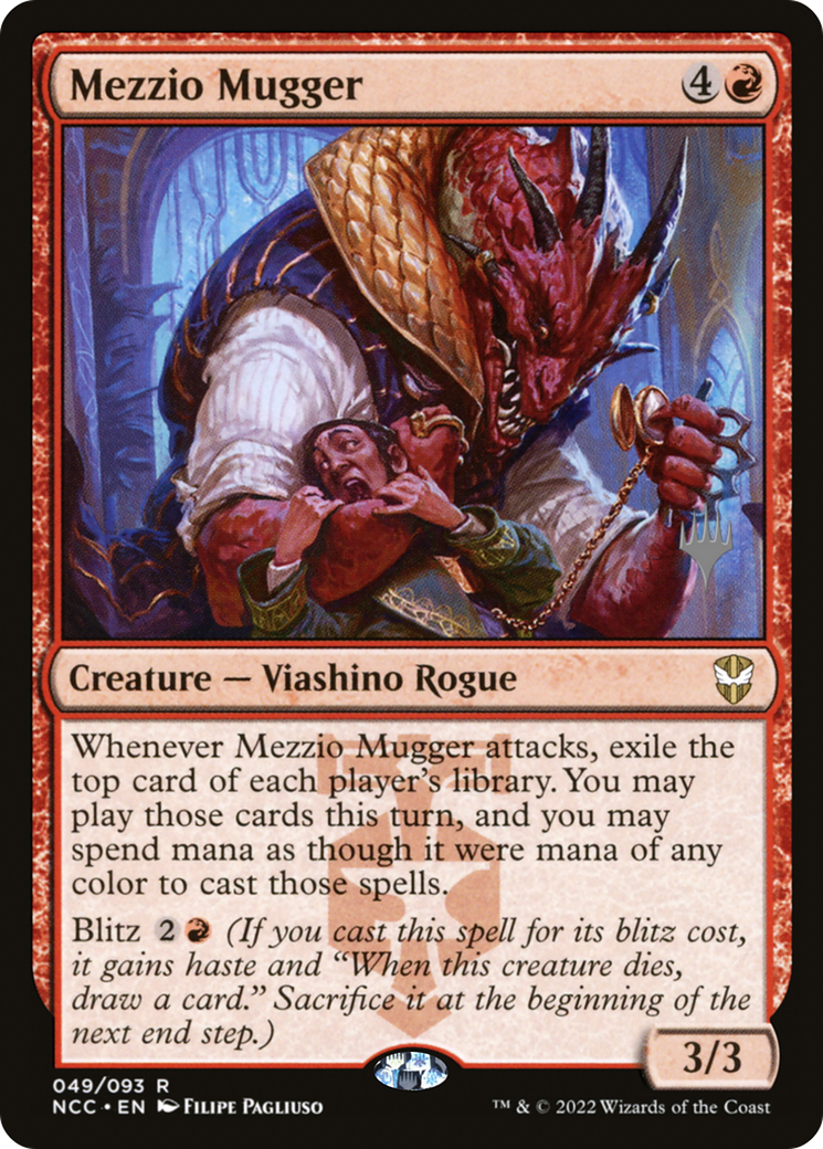 Mezzio Mugger (PPSNC-49P) [New Capenna Commander Promos] Foil MTG Single Wizards of the Coast
