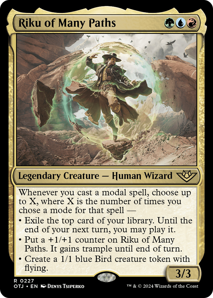 Riku of Many Paths (OTJ-227) [Outlaws of Thunder Junction] Foil MTG Single Wizards of the Coast