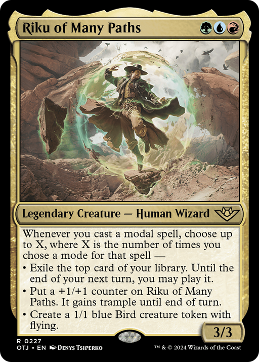 Riku of Many Paths (OTJ-227) [Outlaws of Thunder Junction] Foil MTG Single Wizards of the Coast