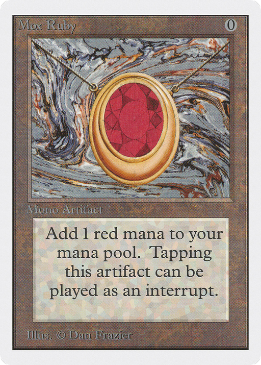 Mox Ruby (2ED-) [Oldschool] Unlimited Edition MTG Single Wizards of the Coast