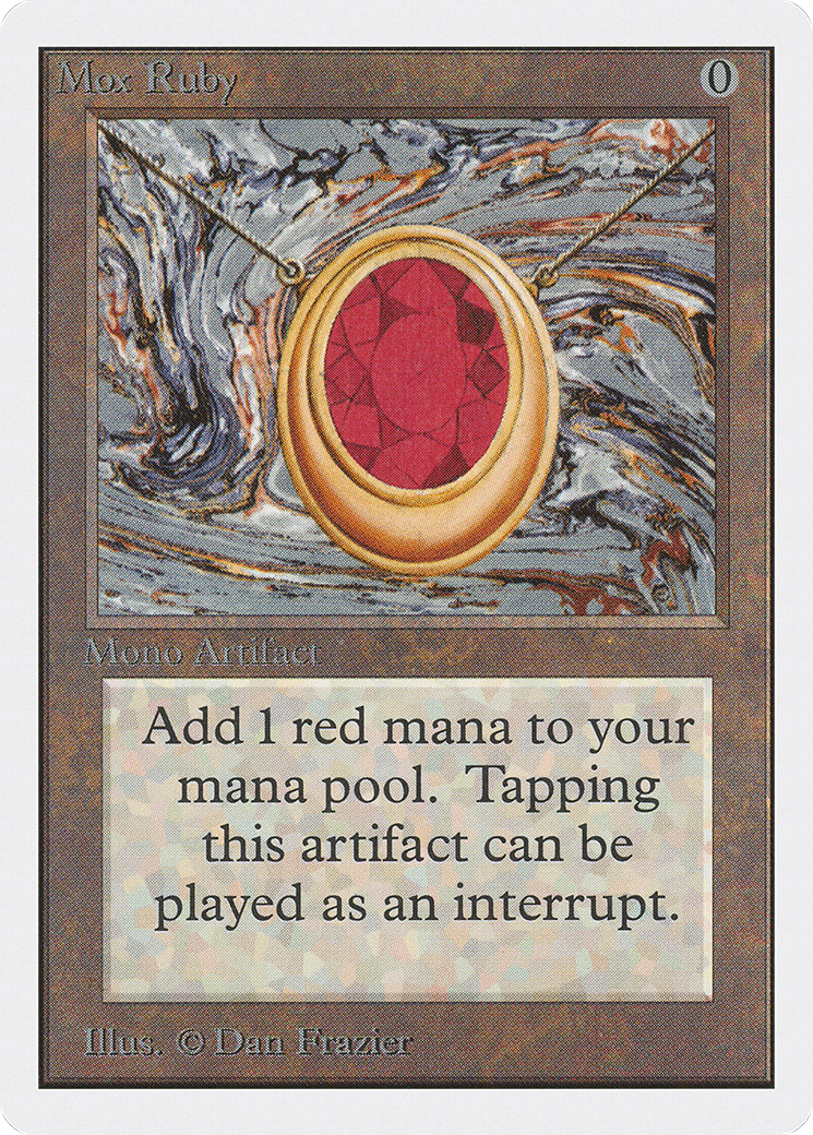 Mox Ruby (2ED-) [Oldschool] Unlimited Edition MTG Single Wizards of the Coast