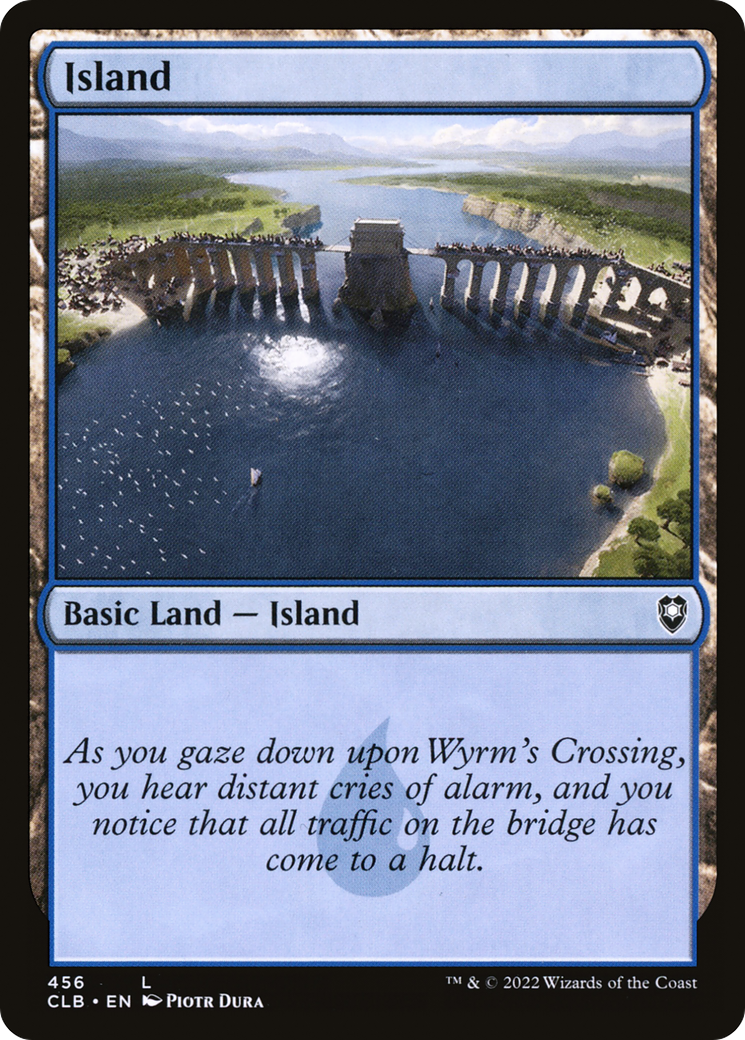 Island (CLB-456) [Commander Legends: Battle for Baldur's Gate] MTG Single Wizards of the Coast