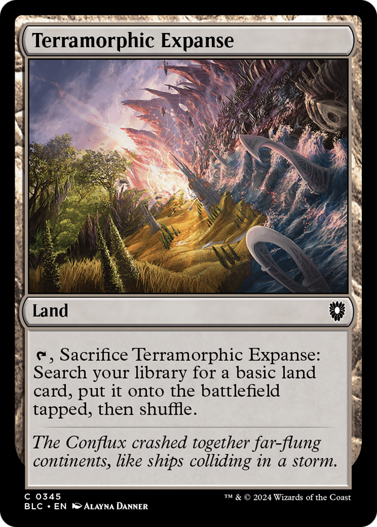 Terramorphic Expanse (BLC-345) [Bloomburrow Commander] MTG Single Wizards of the Coast