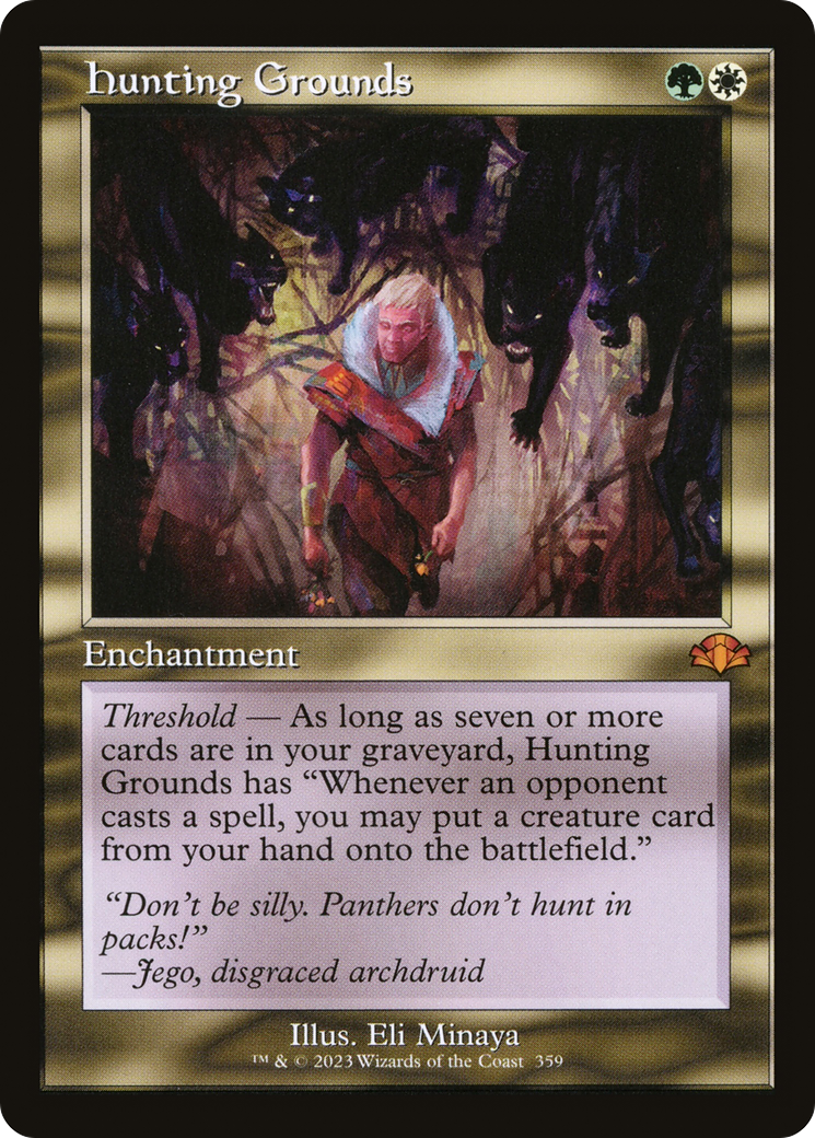 Hunting Grounds (DMR-359) [Dominaria Remastered] Foil MTG Single Wizards of the Coast