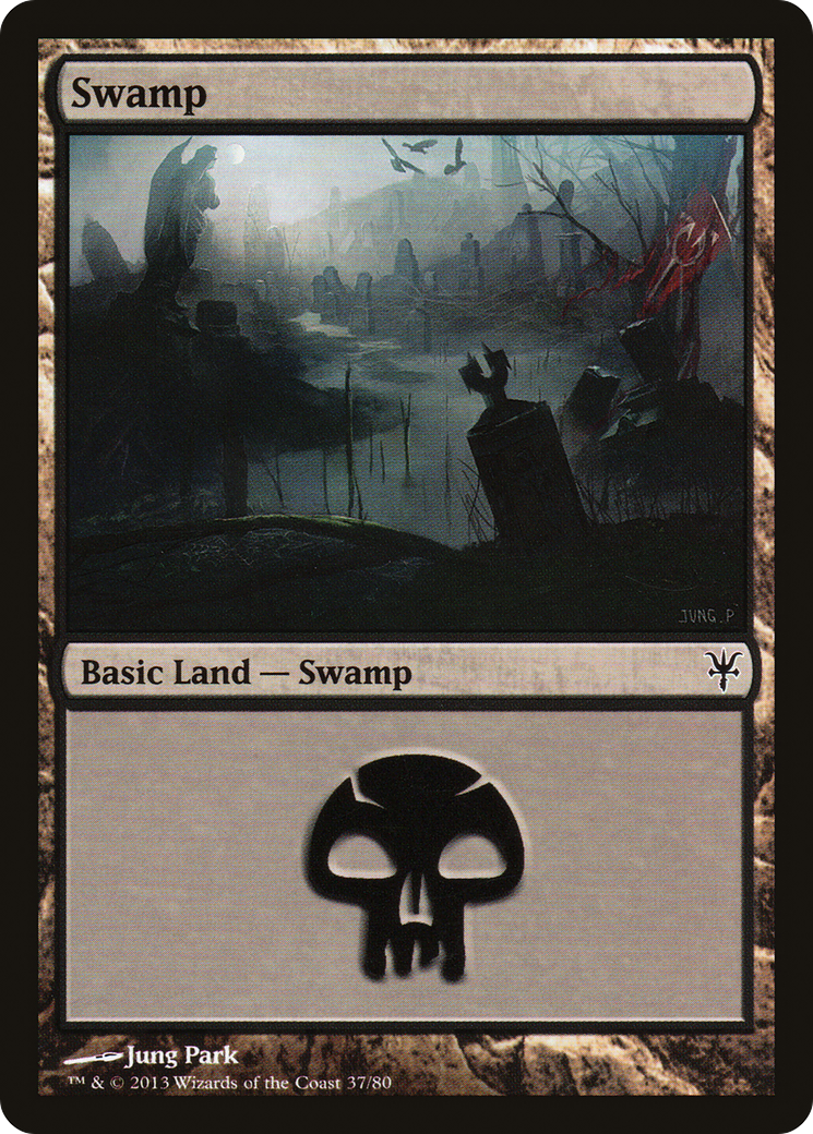 Swamp (37) (DDK-037) [Misc] Duel Decks: Sorin vs. Tibalt MTG Single Wizards of the Coast