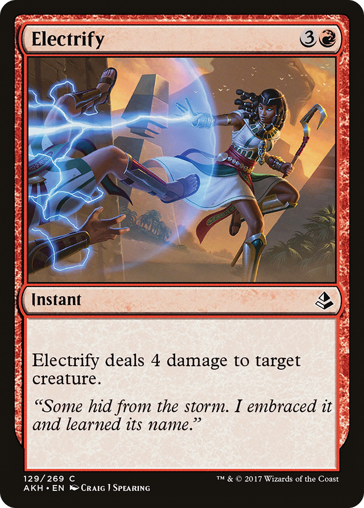 Electrify (AKH-129) [Amonkhet] Foil MTG Single Wizards of the Coast