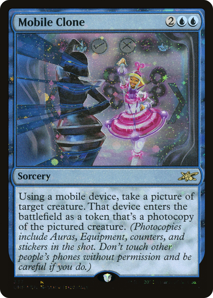 Mobile Clone (Galaxy Foil) (UNF-337) [Unfinity] Foil MTG Single Wizards of the Coast